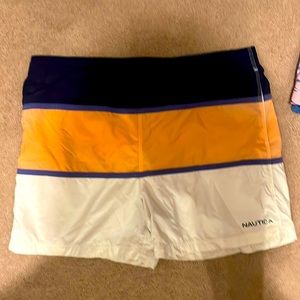 Nautical swim trunks Large